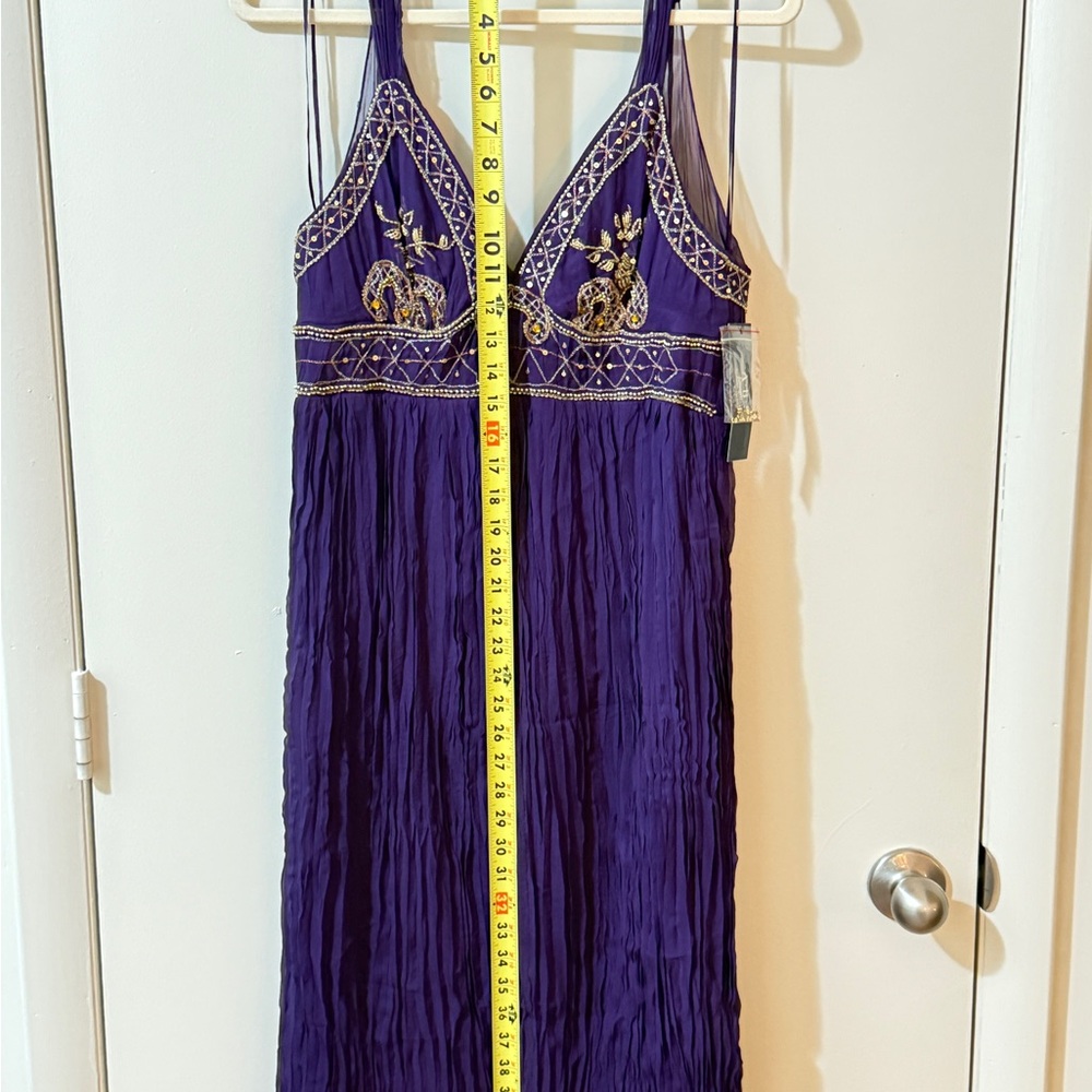 ABS Allen Schwartz purple cocktail dress. - Picture 14 of 14